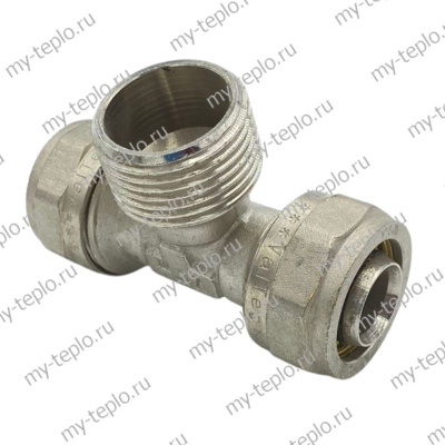 Тройник для металлополимерных труб 26х1