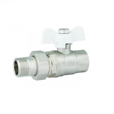 Кран шаровый 11/4" с американкой (бабочка) NEW STANDARD PROFactor (PF UBV 327S)